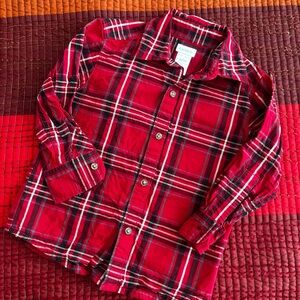 Carter's Toddler Red Plaid Button-Down Shirt